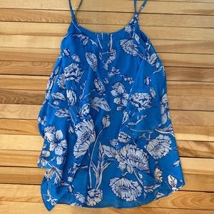 Alice + Olivia  blue flower printed dress!